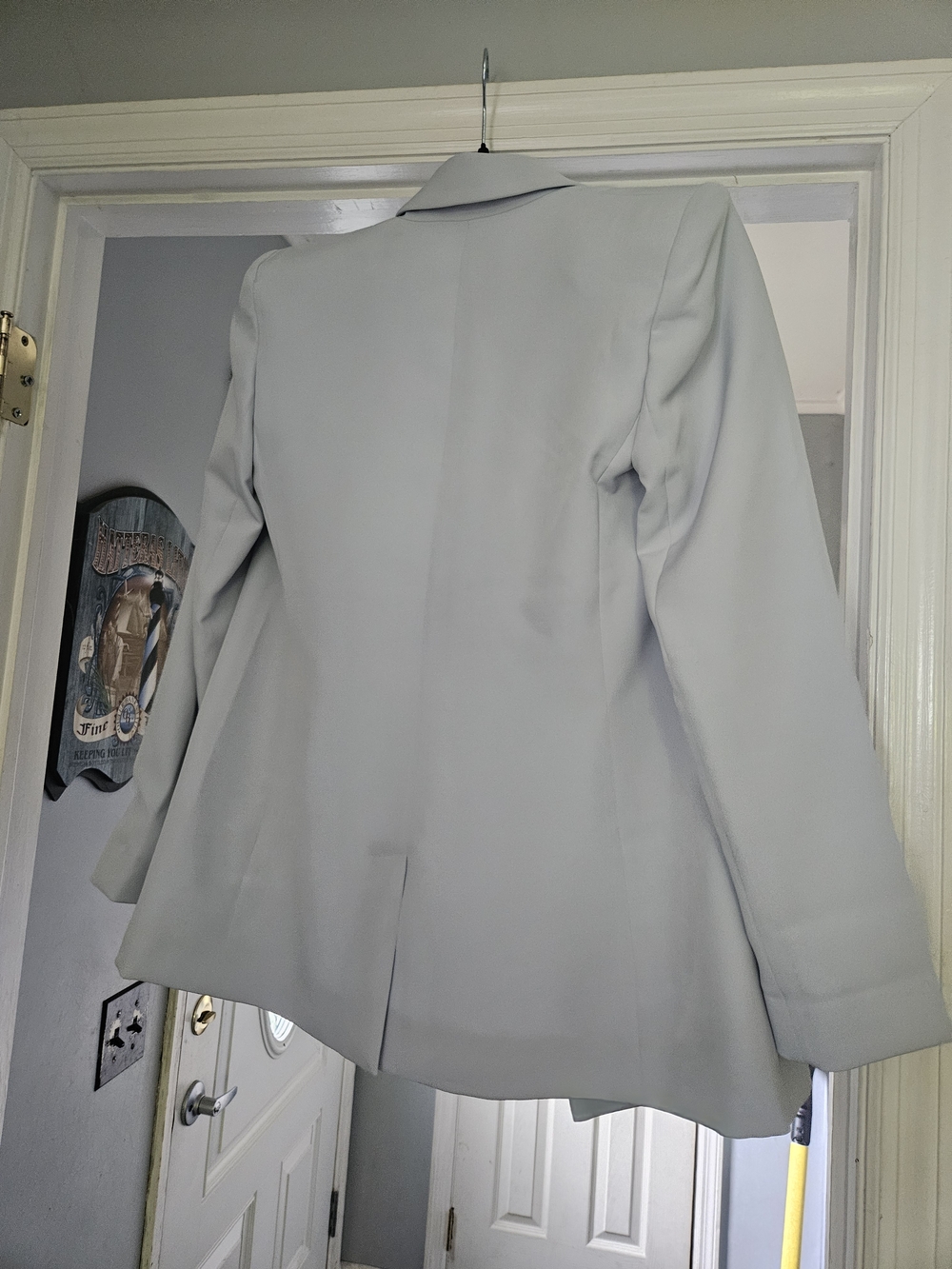 Express Editor Double-Breasted Light Blue Blazer - Picture 5 of 5